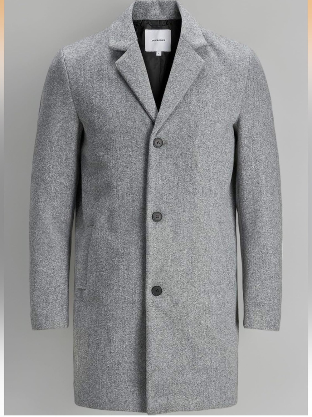ASOS Jack & Jones Liam Men’s Coat in Gray Grey sz XXL